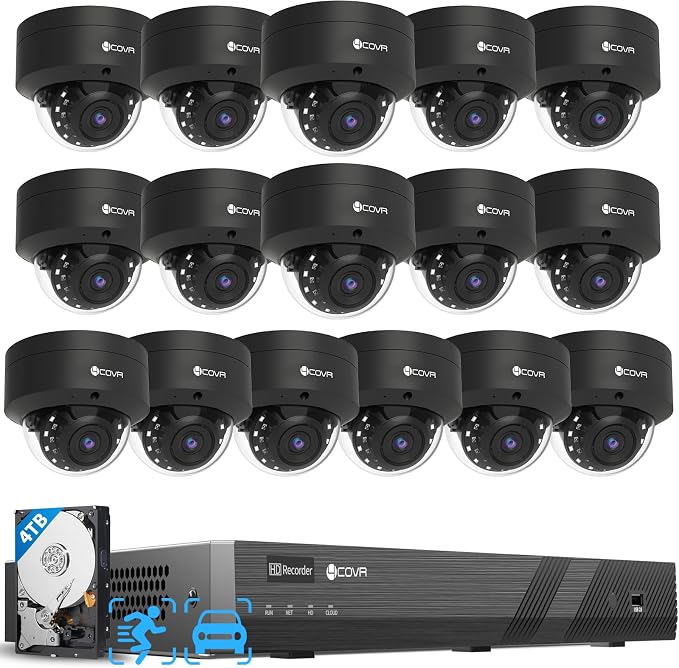 4COVR PoE 4K 16 Channel Security Camera System by 4COVR