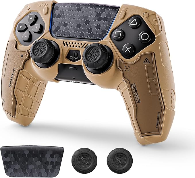 GeekShare G.S.TAC Tactical PS5 Controller Skin Set: Non-Slip Silicone Cover by GEEKSHARE
