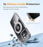 MAGIC JOHN for iPhone 15 Case 360° Rotatable Magnetic Invisible Stand, Fit for - Image 3