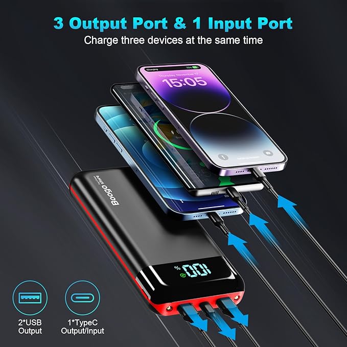 Portable Charger Power Bank 52800mAh Powerbank PD 30W and QC 4.0 Fast Charging - Image 4