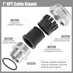 NPT 1" Stainless Steel Waterproof Cable Gland IP68 Waterproof Cable Gland - Image 3