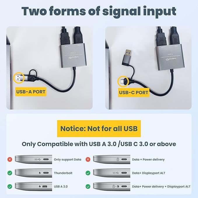 USB to HDMI Adapter for 2 Monitors-USB3.0 to Dual hdmi for 3 Monitors-USB to - Image 5