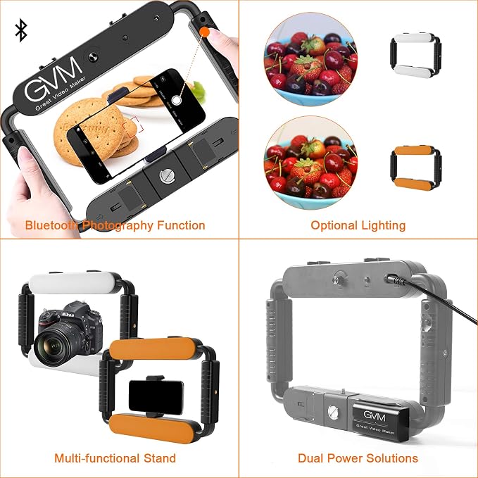 GVM Great Video Maker LED Ring Light 5600K Selfie Light, Smartphone Video Rig & - Image 10