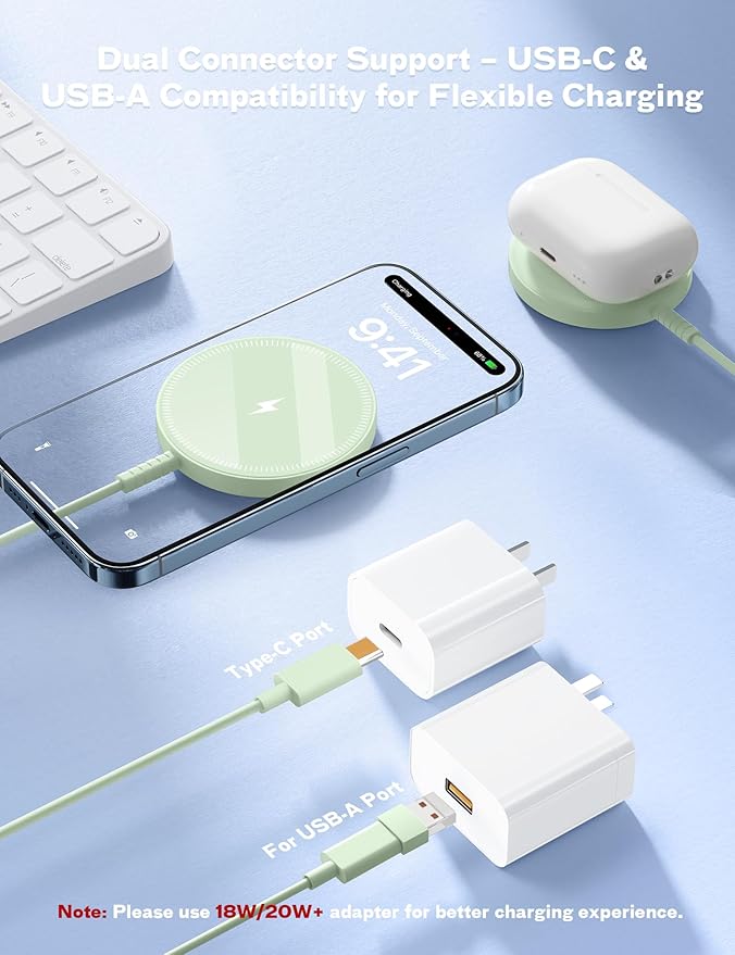 Magnetic Wireless Charger Fast Charge Strong Magnet Charging Pad - Image 5