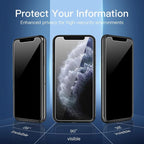 NEW'C 3 Pack Privacy for iPhone 11 Pro, iPhone X, iPhone XS Screen Protector - Image 5