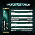 FN955 4TB NVMe SSD M.2 2280 PCIe Gen4x4, 3D NAND TLC Flash Internal Solid State - Image 6