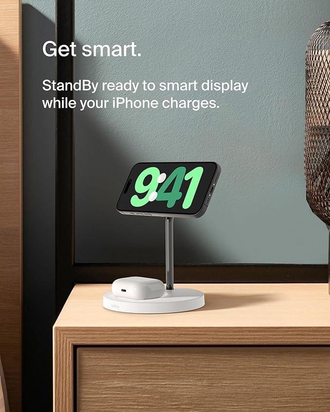 Belkin MagSafe 2-in-1 Wireless Charging Stand - Image 3