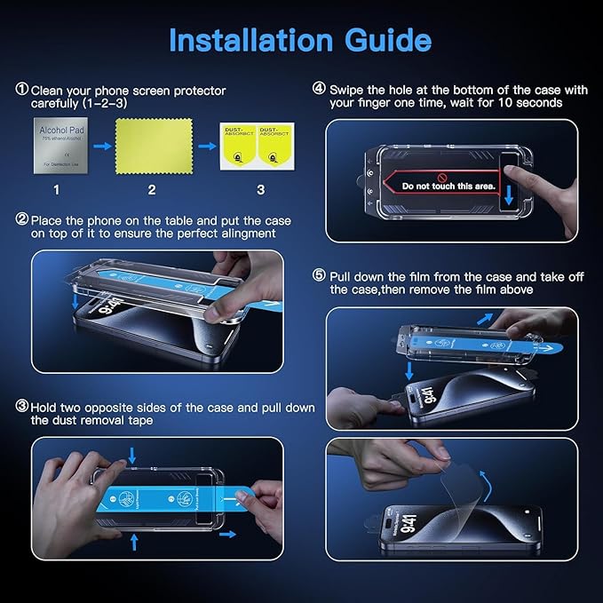 Uyiton Anti-Blue Light for iPhone 12 Pro Max Screen Protector - Image 4