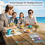 Travel Essentials Dual Type-C 4 in 1 Charging Cable 2 Pack 5FT Multi Charging - Image 6