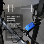 6ft Python Cable Lock for Bike, Trail Camera Locking, 4 Digit Combination Lock - Image 7