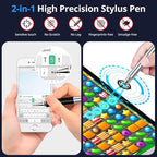 Capacitive Stylus Pen, Fibre Tips Universal Touch Screens Stylist, Fine Point - Image 2