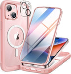 Miracase Glass Series for iPhone 15 Case Full-Body Magnetic Case by Miracase