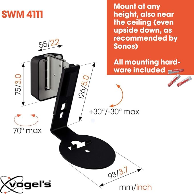 Vogel's SWM 4111 Speaker Wall Bracket - Image 5