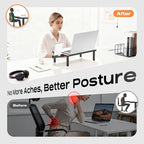 Computer Monitor Stand Riser for Desk, 3 Height Adjustable PC Laptop TV Desktop - Image 4