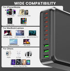 780W USB C Charger Block Fast 10-Port USB C Charging Station GaN PD 120W Laptop - Image 8