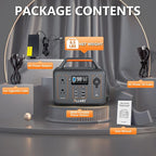 ALLWEI Portable Power Station 300W, 280Wh Solar Generator - Image 8