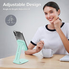 DEERLAMN Cell Phone Stand for Desk, Height Adjustable Cell Phone Holder - Image 8