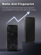 2 Pack for iPhone 16 Plus Matte Screen Protector 6.7 inch, Anti Fingerprint - Image 3