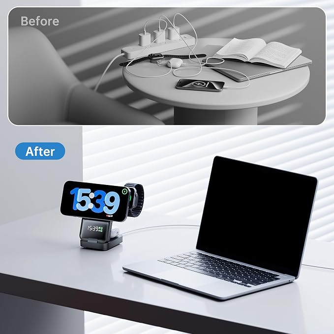 GUSGU MagTime 3 in 1 Wireless Charging Station - Image 9