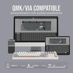 EPOMAKER Galaxy100 QMK/VIA Wireless Gaming Keyboard, Aluminum Shell, - Image 4