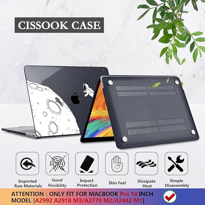 CISSOOK Case for MacBook Pro 14 Inch M4 M3 M2 M1 Chip 2024 2023 2022 2021 - Image 6
