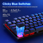 RisoPhy Mechanical Gaming Keyboard, RGB 104 Keys Ultra-Slim LED Backlit USB - Image 7