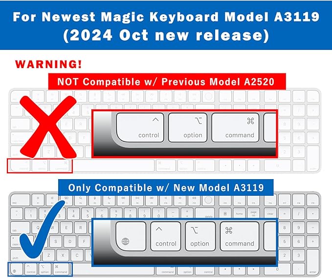 Keyboard Cover for 2024 M4 iMac Magic Keyboard - Image 2