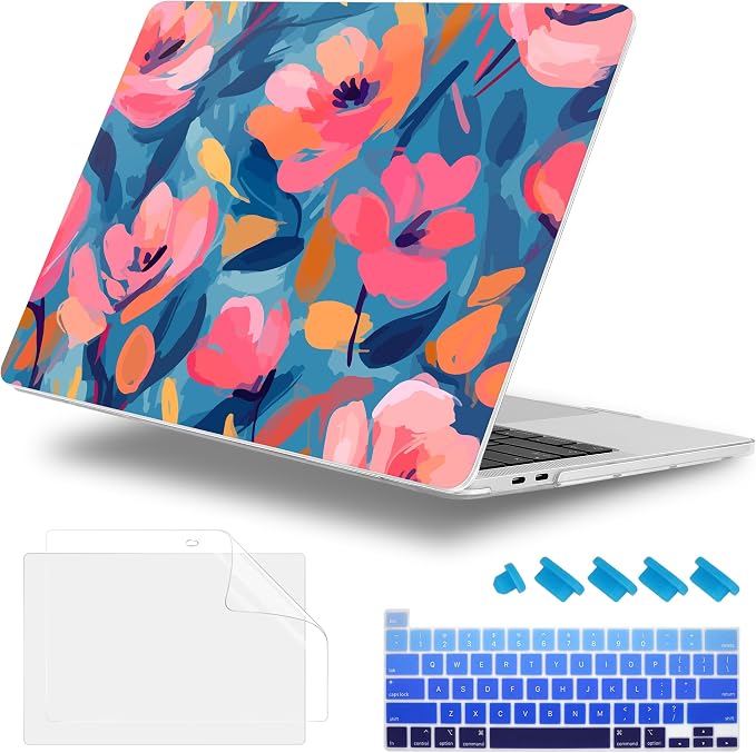 Case for MacBook Pro 13 inch with/Without Touch Bar, Hard Shell + Keyboard by WelcomeViseNewitems