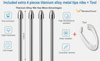 No Worn Out Titanium Alloy Metal Remarkable 2 Pen Tips Replacement Compatible - Image 2