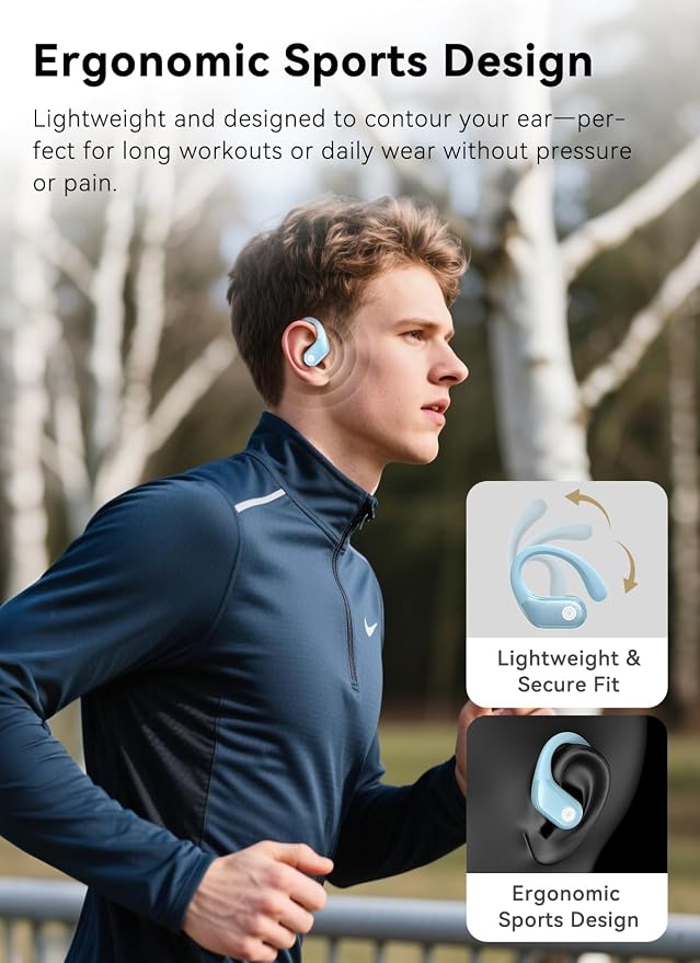 Wireless Earbuds, ANC Noise Cancelling Sport Ear Buds - Image 6