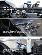CHGeek Wireless Car Charger, 15W Fast Charging Auto Clamping Car Charger Phone - Image 5