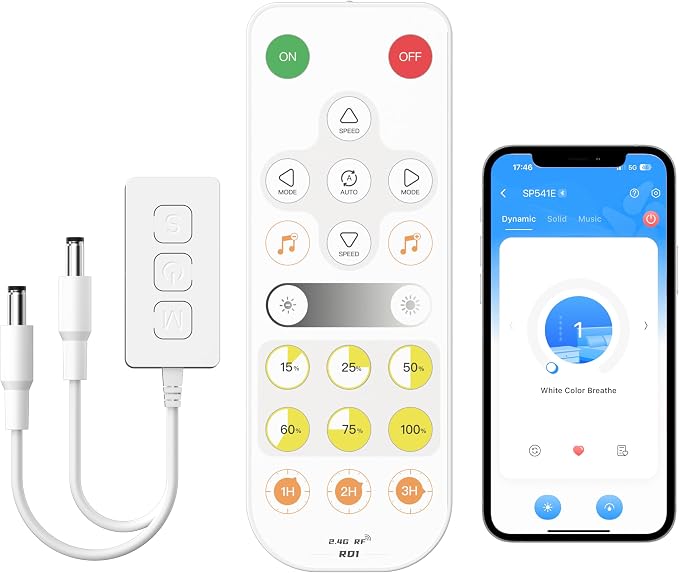 MIWISE LED Dimmer, Smart WiFi+Bluetooth Dimmable Controller by MIWISE