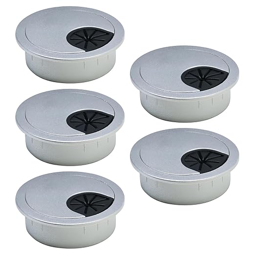 5 Pcs Desk Grommet 2-1/16" / 53 mm, Desk Cord Hole Cover, Cable Grommet ABS by EASYEAH