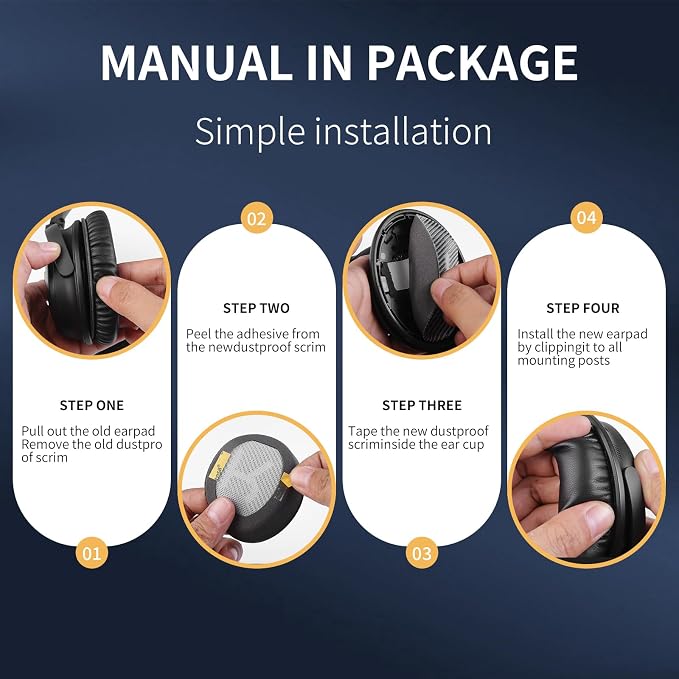 Ear Pads for Bose QC35: Durable Comfortable Noise Cancellation Replacement - Image 2