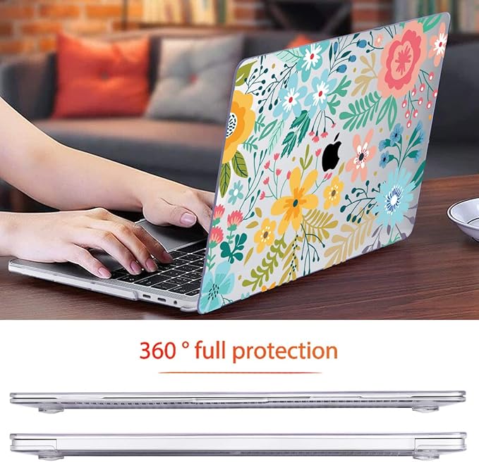 Mektron for MacBook Air 13 Case A1466/A1369, Snap-on Plastic Hard Shell Cover - Image 7