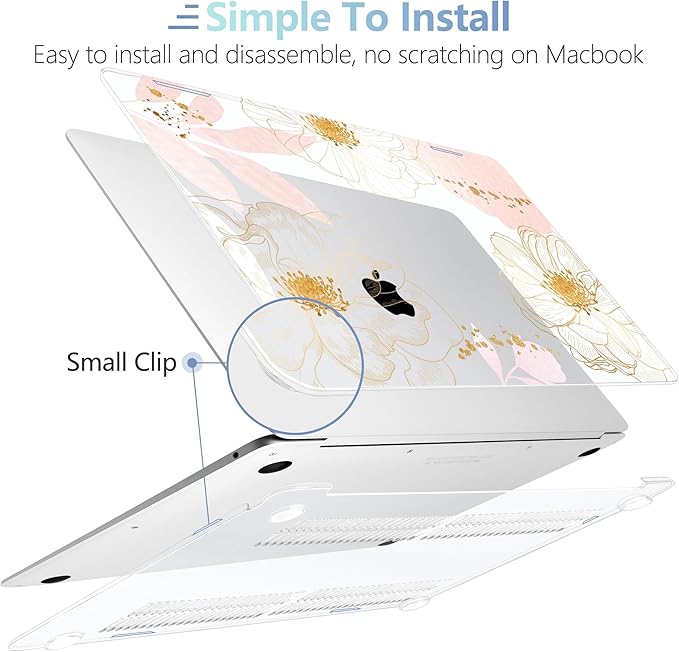 MEEgoodo for MacBook Air 13 inch Case 2021 2020 2019 2018 Released A2337 M1 - Image 4