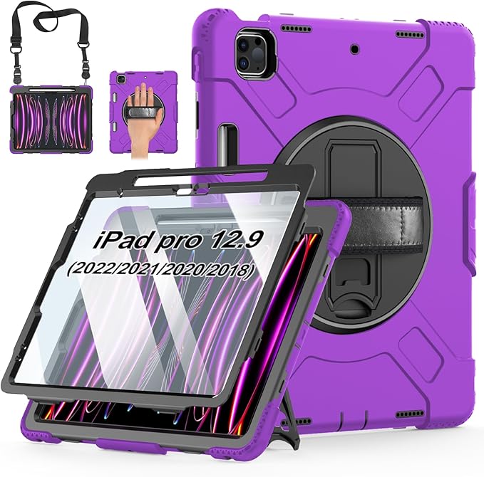 Case for iPad Pro 12.9 2022/2021/ 2020/2018: Cover for iPad Pro 12.9 6th/ 5th/ by MiesherkSTOCK