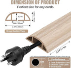 Floor Cord Cover Cavity 0.8"x0.37" Self Adhesive Cord Hider, 3.3FT Low Profile - Image 2