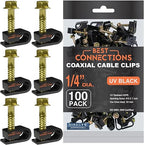 BEST CONNECTIONS Coaxial Cable Clips by BESTCONNECTIONS
