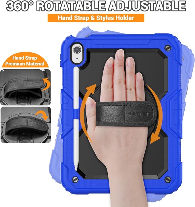 SEYMAC for iPad 11th/10th Generation Case 2025/2022, Sturdy Heavy Duty - Image 3