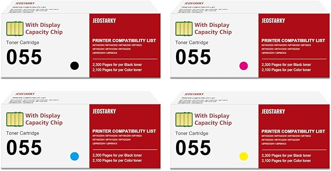 Remanufactured for Canon 055 055H by Jeostarky
