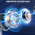 Wireless Earbuds, 40H Playback Mini Case IP7 Waterproof Sports Earphones - Image 4