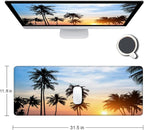 Large Gaming Mouse Pad with Stitched Edges, Extended Desk Mousepad with - Image 2