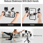 NEEWER Phone Stabilizer Video Rig Kit, Aluminum Handheld Phone Cage - Image 2
