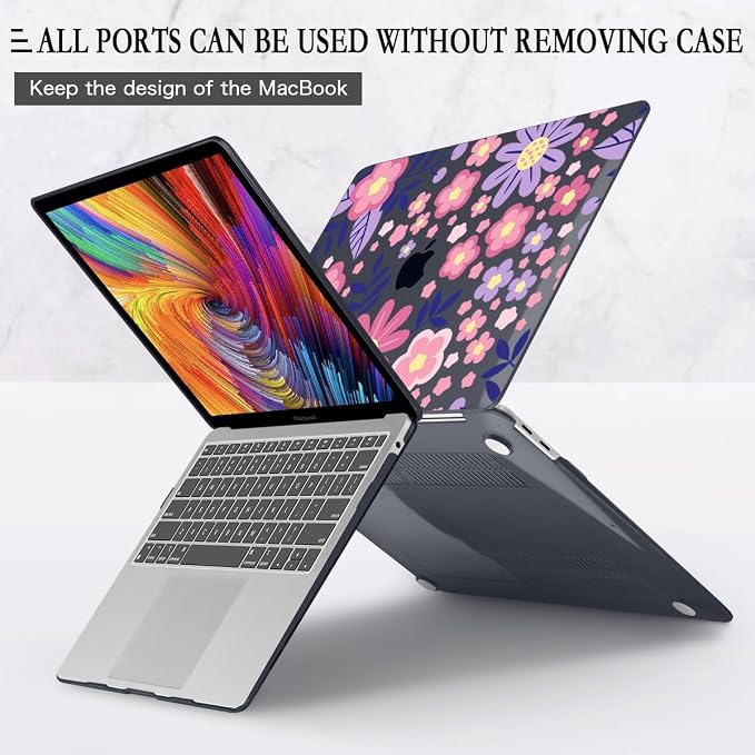 CISSOOK for MacBook Air 13 inch M1 Case 2021 2020 2019 2018, Hard Shell Case - Image 3