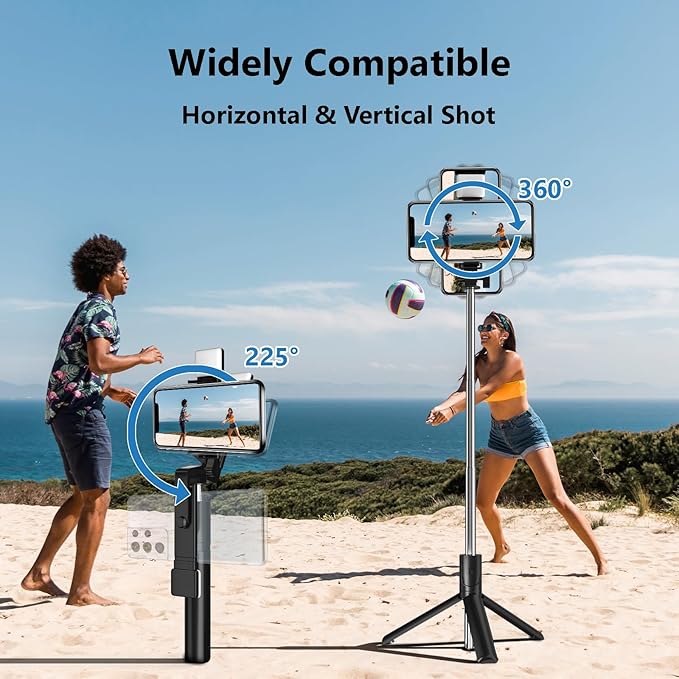 Selfie Stick, 40 in Retractable Phone Tripod - Image 3