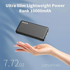 2 Pack Portable Charger, Slimmer 10000mAh Power Bank, USB C in&Out Fast - Image 2