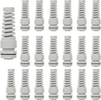 LeMotech 20Pcs NPT 1/2" IP68 Waterproof Cable Gland Flex Spiral Strain Relief by LeMotech
