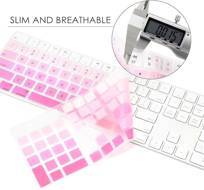 Allinside Ombre Pink Cover for Apple iMac Magic Wireless Keyboard - Image 4