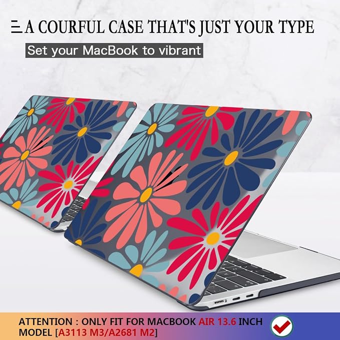 CISSOOK Compatible with MacBook Air 13 inch Case 2025 2024 2023 2022 Release M4 - Image 2